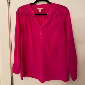 Lilly Pulitzer Hot Pink Elsa Top